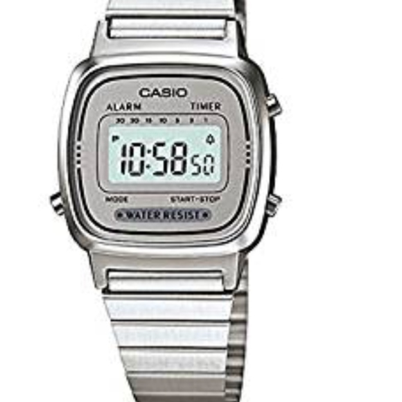 casio silver retro
